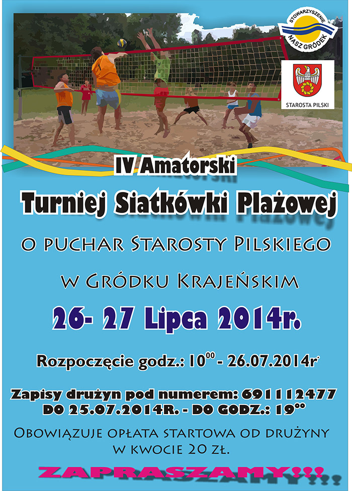 banner Turniej piłki siatkowej Gródek Krajeński